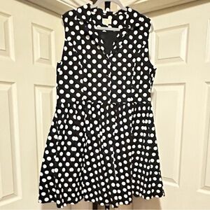 Lindy Bop Black and White Polka Dot Dress